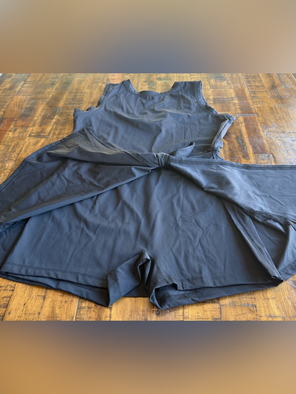 Crane Athleisure Dress | Large 12‑14 | Black | Tie Waist | NWT | Pickleball/Tenn - Picture 9 of 14